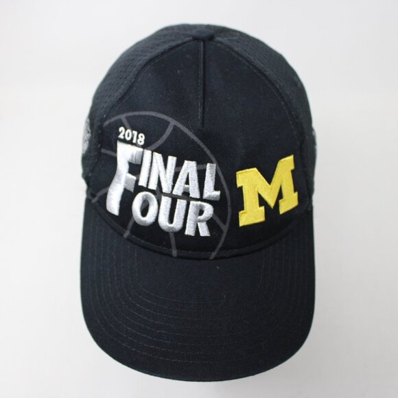 Jordan Michigan Wolverines Hat Adult Strapback Black 2018 Final Four Adjustable - Picture 4 of 15